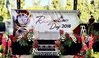 Graduation and Recognition Decor with Flowers and Greens